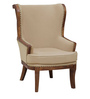 Regal Wing Chair in Off-white Colour