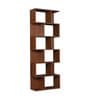 Regalia Brown Colour Bookshelf In Walnut Finish With 6 Tier