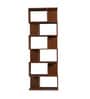 Regalia Brown Colour Bookshelf In Walnut Finish With 6 Tier