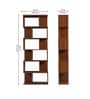 Regalia Brown Colour Bookshelf In Walnut Finish With 6 Tier