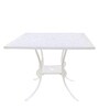 Regalia Metal Table and Chair Set in White Finish