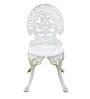 Regalia Metal Table and Chair Set in White Finish