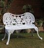 Regalia Metal Patio Chair in White Finish