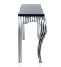 Regat Console Table in Brown Silver Colour