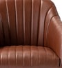 Regency Style Faux Leather Executive Chair In Brown Colour