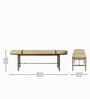 Regent Strap Bench In Beige Color