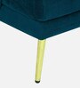 Regent Velvet Wing Chair in Teal Blue Colour