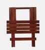 Regis Solid Wood End Table in Brown Finish
