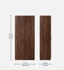 Reha 2 Door Wardrobe in Dark Walnut Finish Reha 2 Door Wardrobe in Dark Walnut Finish