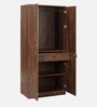 Reha 2 Door Wardrobe in Dark Walnut Finish Reha 2 Door Wardrobe in Dark Walnut Finish