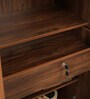 Reha 2 Door Wardrobe in Dark Walnut Finish Reha 2 Door Wardrobe in Dark Walnut Finish