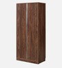 Reha 2 Door Wardrobe in Dark Walnut Finish Reha 2 Door Wardrobe in Dark Walnut Finish