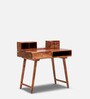 Reid Sheesham Wood Writing Table In Rustic Teak Finish