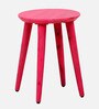 Reiner Sheesham Wood Nest Table (Set of 2) In Yellow & Pink Finish