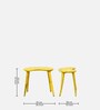 Reiner Sheesham Wood Nest Table (Set of 2) In Yellow & Pink Finish
