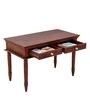 Reiner Solid Wood Study Table In Honey Oak Finish