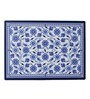 Floral (16x16) White & Blue MDF (Set of 6) Placemat