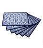 Floral (16x16) White & Blue MDF (Set of 6) Placemat