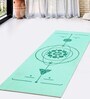 Green PVC Anti Skid 2 ft x 5 ft Yoga Mat