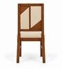 Rekha 6 Seater Dining Set In Provincial Teak Finish With Beige Colour Chair Rekha 6 Seater Dining Set In Provincial Teak Finish With Beige Colour Chair