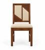 Rekha 6 Seater Dining Set In Provincial Teak Finish With Beige Colour Chair Rekha 6 Seater Dining Set In Provincial Teak Finish With Beige Colour Chair