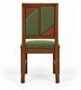Rekha 6 Seater Dining Set In Provincial Teak Finish With Olive Green Colour Chair Rekha 6 Seater Dining Set In Provincial Teak Finish With Olive Green Colour Chair