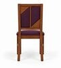 Rekha 6 Seater Dining Set In Provincial Teak Finish With Plum Colour Chair Rekha 6 Seater Dining Set In Provincial Teak Finish With Plum Colour Chair