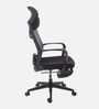 Relaxo Fabric Ergonomic Chair in Black Colour with Adjustable Footrest