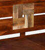 Relaxo Solid Wood Queen Size Bed In Honey Walnut Finish