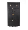 Relic Leather Bar Cabinet In Black Finish