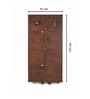 Relic Leather Bar Cabinet In Tan Colour