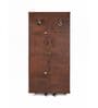Relic Leather Bar Cabinet In Tan Colour