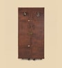 Relic Leather Bar Cabinet In Tan Colour