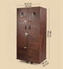 Relic Leather Bar Cabinet In Tan Colour
