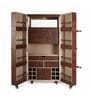 Relic Leather Bar Cabinet In Tan Colour