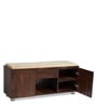 Relish Shoe Rack with Seating in Teak Finish