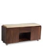 Relish Shoe Rack with Seating in Teak Finish