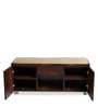 Relish Shoe Rack with Seating in Teak Finish