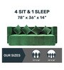 Relive (78x36) 3 Seater 14 Inch Foam Single Size Sofa Cum Folding Mattress