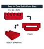 Relive 14 Inch Foam (78x36) In Maroon Colour Single Size Sofa Cum Foldable Mattress