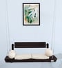 Relxa Solid Wood Relxa Rollable Back Swing In Dark Walnut Colour
