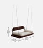 Relxa Solid Wood Relxa Rollable Back Swing In Dark Walnut Colour