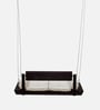 Relxa Solid Wood Relxa Rollable Back Swing In Dark Walnut Colour
