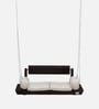 Relxa Solid Wood Relxa Rollable Back Swing In Dark Walnut Colour