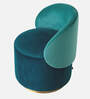Remeo Velvet Cafachair in Blue and Gold Colour