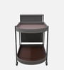 Remi trolley Cocktail Table In Taupe Colour