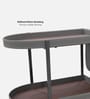 Remi trolley Cocktail Table In Taupe Colour
