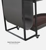 Remi trolley Cocktail Table In Taupe Colour