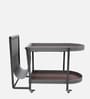 Remi trolley Cocktail Table In Taupe Colour