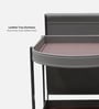 Remi trolley Cocktail Table In Taupe Colour